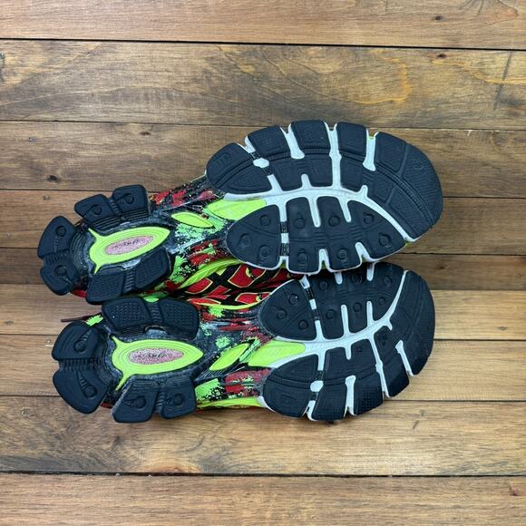 ASICS Gel Sendai 2 Black Flash Yellow Men\'s Size 14 Athletic Running Shoes T4A1N main image 4